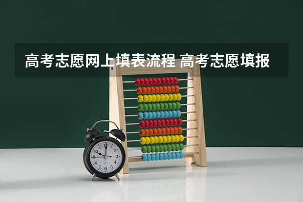 高考志愿网上填表流程 高考志愿填报的具体操作流程是怎样的