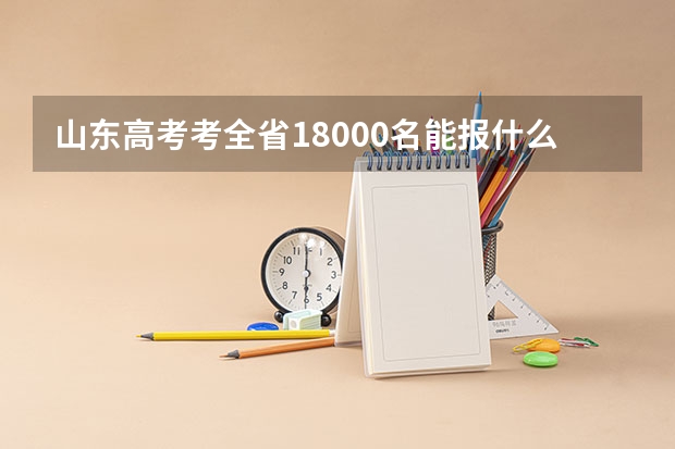 山东高考考全省18000名能报什么211大学