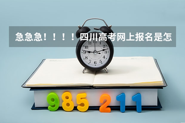 急急急！！！！四川高考网上报名是怎么弄的？先在网上报名然后隔几天再交报名费？还是报名的时